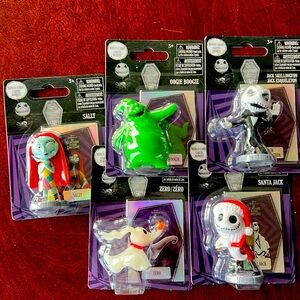 New! Set of 5 Nightmare Before Christmas figurines ~ Jack Skellington, Sally +